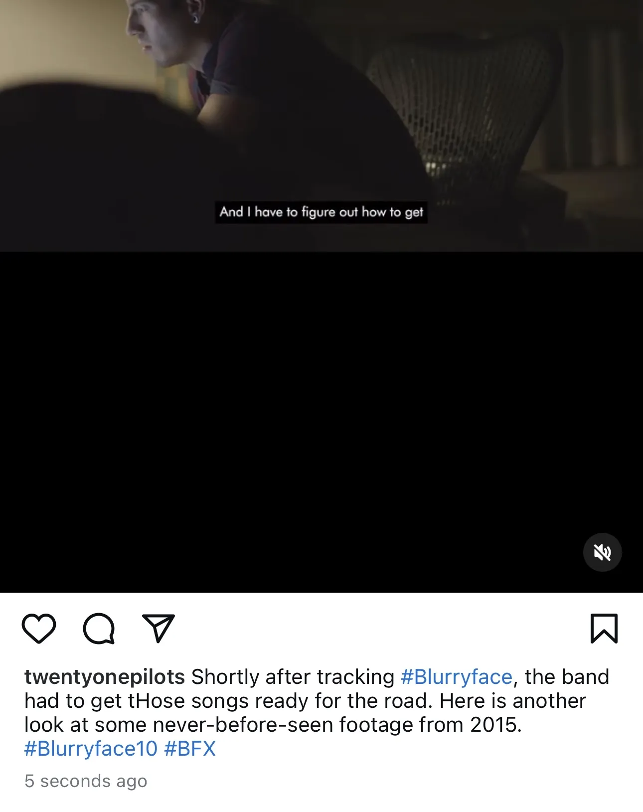 Shortly after tracking #Blurryface, the band had to get t!![%H%]!!ose songs ready for the road. Here is another look at some never-before-seen footage from 2015. #Blurryface10 #BFX