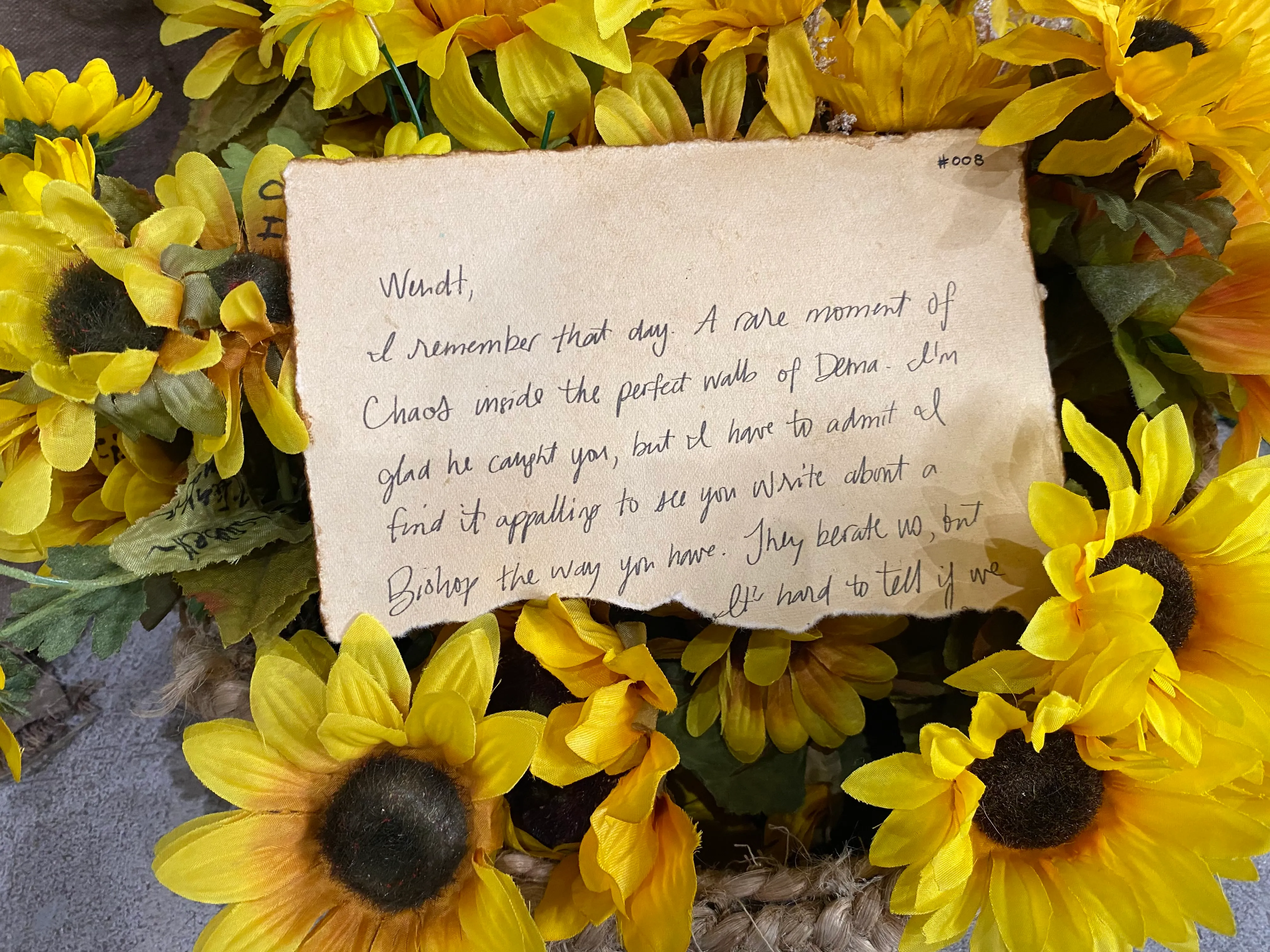 Wendt,

I remember that day. A rare moment of Chaos inside the perfect walls of Dema. I'm glad he caught you, but I have to admit I find it appalling to see you write about a Bishop the way you have. They berate us, but [...] It's hard to tell if we [...]